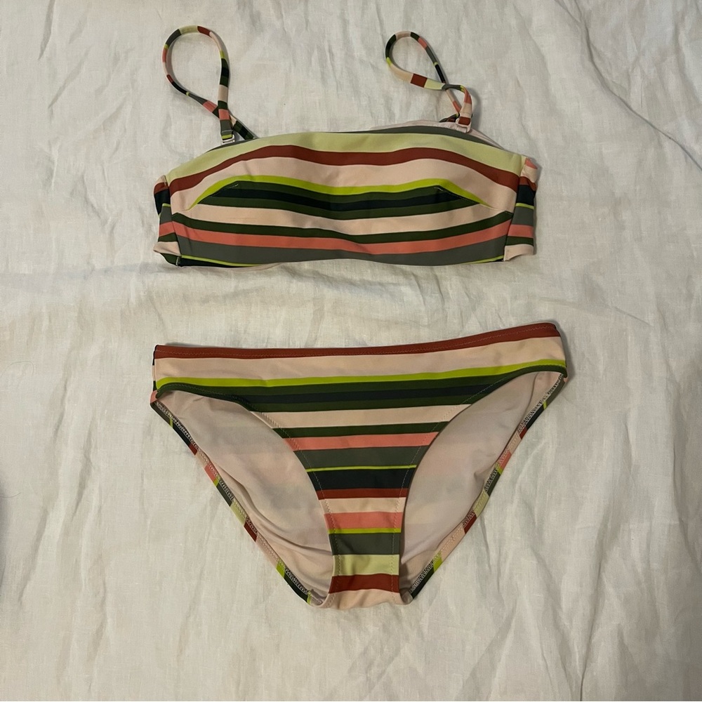aerie striped bikini